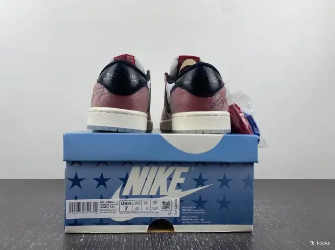 Rep TBK ROOM LOW TROPHY FN0432-017 OG 1 'RED JORDAN AIR BLACK' X 0603